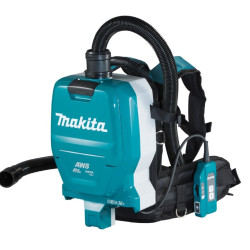 aspiratore a spalle makita con batteria 2x18v nero/blu [dvc265zxu]