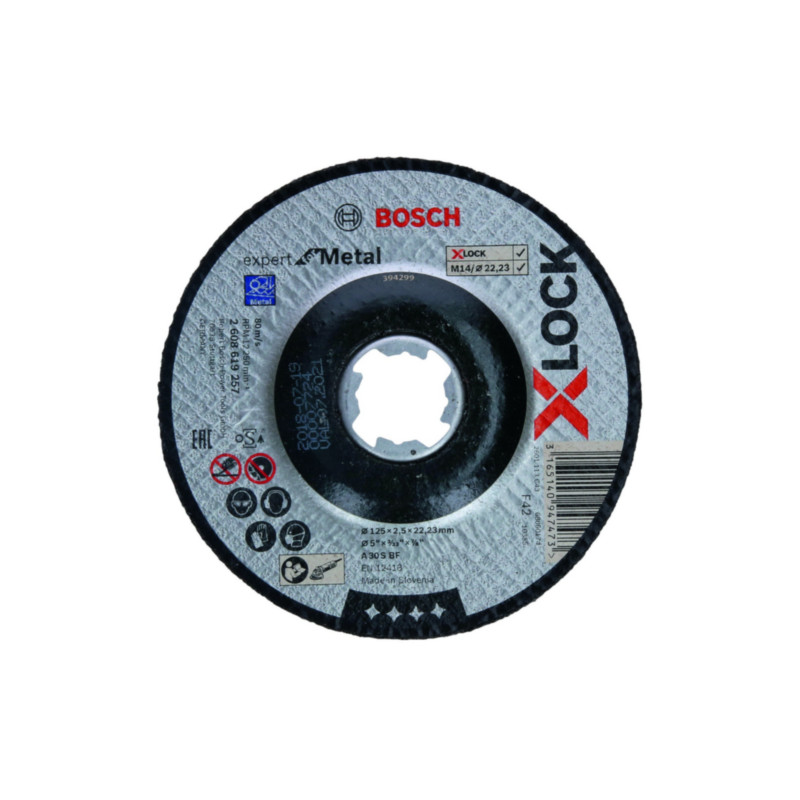disco da taglio bosch x-lock cutting disc efm 125x2,5mm [2608619257]
