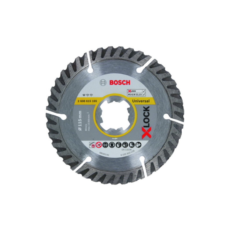 disco diamantato bosch x-lock dia-ts 115x22 23 sf. univ.
