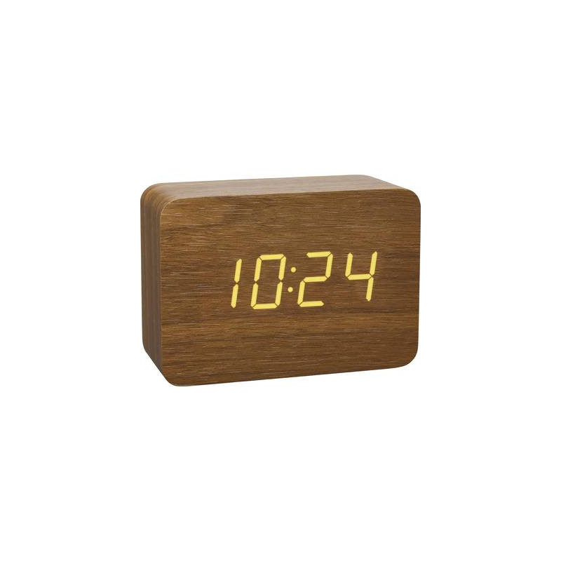 tfa 60.2549.08 radiocontrollato sveglia legno, marrone chiaro tempi