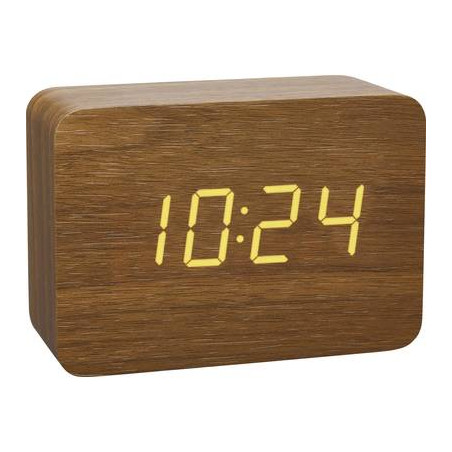 tfa 60.2549.08 radiocontrollato sveglia legno, marrone chiaro tempi