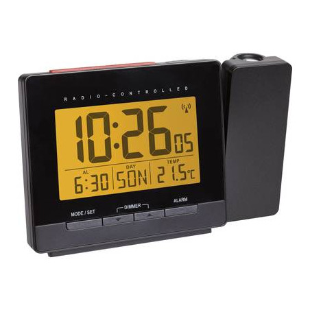 tfa dostmann 60.5016.01 radiocontrollato sveglia digitale nero [60.5016.01]