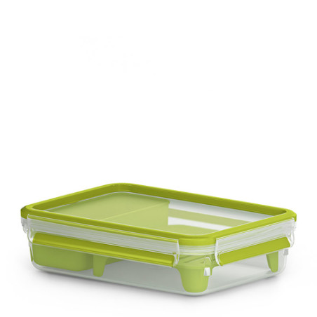 contenitore brunch emsa clip 518099 1,2l trasparente/verde [518099]