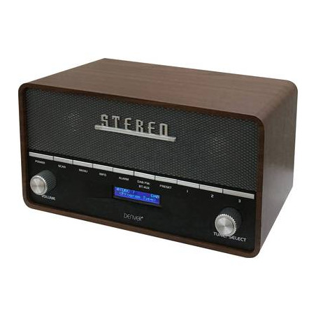 denver dab-36 dab+ radio da tavolo legno [111111000170]