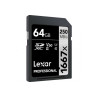 64gb scheda sdxc lexar professional 1667x uhs-ii/v60/u3 card