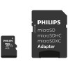 64gb scheda microsdxc philips class 10 uhs-i u1 incl. adatt.