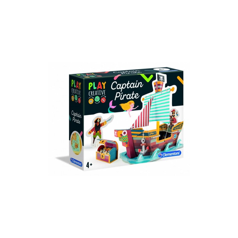 clementoni - creative set pirate ship [jiclez0uc018553]
