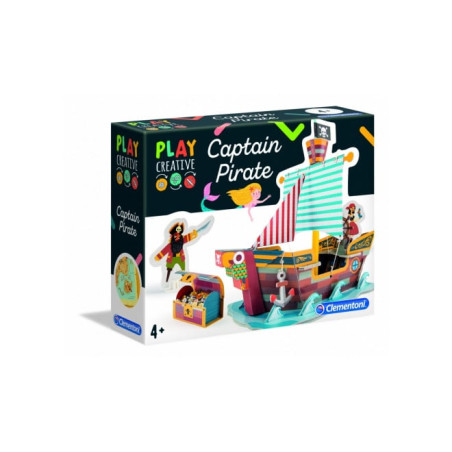 clementoni - creative set pirate ship [jiclez0uc018553]