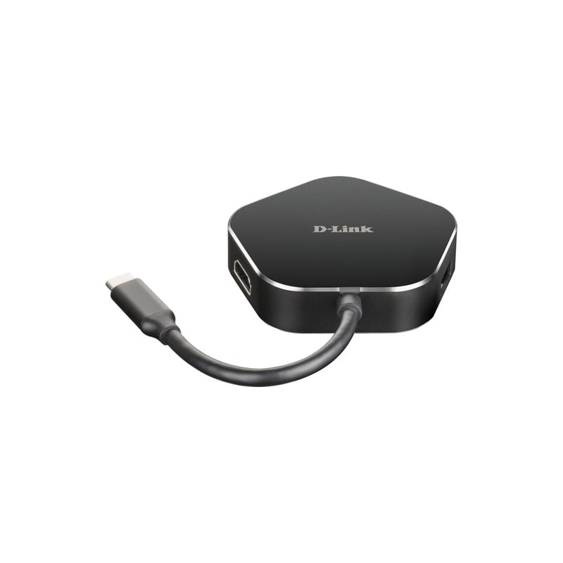 hub usb d-link hdmi/tipo-c 4in1 nero [dub-m420]