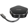 hub usb d-link hdmi/tipo-c 4in1 nero [dub-m420]