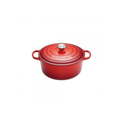 casseruola le creuset signature rotonda 20 cm rosso ciliegia