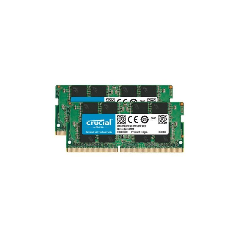 ram so-dimm ddr4 32gb crucial set 3200mhz mt/s 16gbx2 260pin