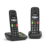 telefono cordless gigaset e290 a duo nero (voce registrata inglese/tedesco)