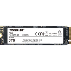 ssd 2tb patriot p300 1650/2100 m.2 pcie [p300p2tbm28]