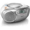 radio cd philips az127/12 argento