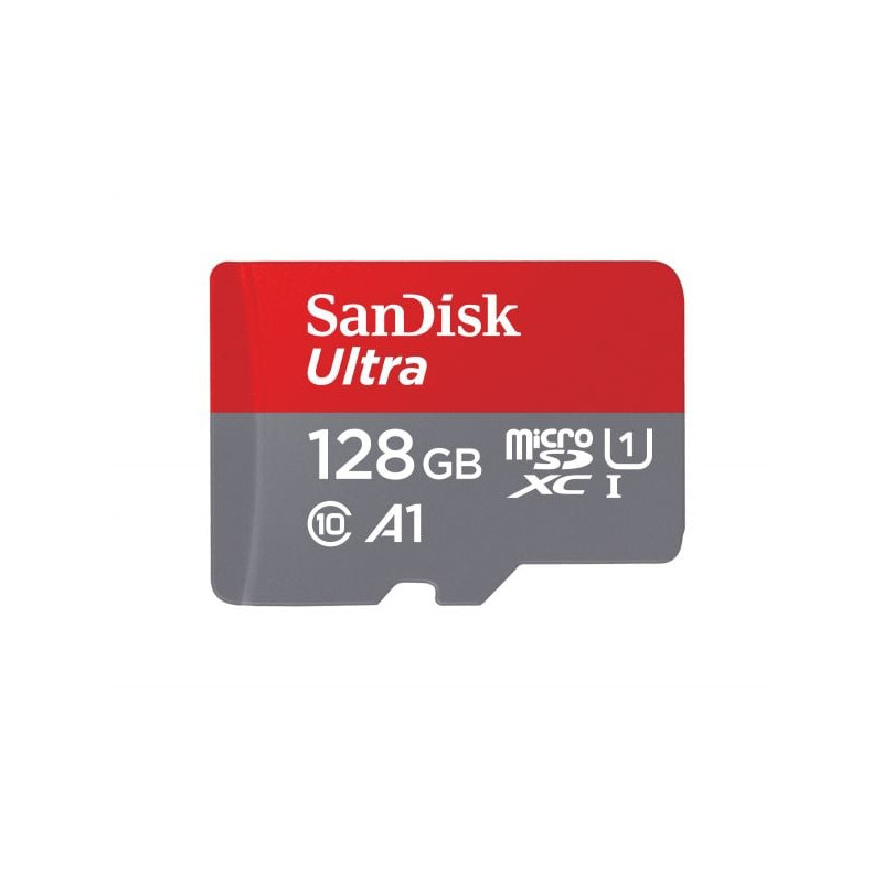 128gb scheda microsd sandisk ultra lite ad. 100mb/s sdsqunr-128g-gn3ma