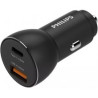 caricabatterie da auto philips usb-a + usb c [asphiludlp25210]