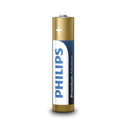 batterie philips premium alkaline aaa x4 [azphiub3lr03m4b]