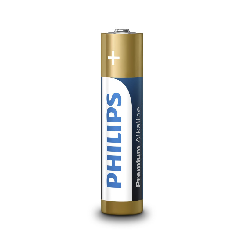batterie philips premium alkaline aaa x4 [azphiub3lr03m4b]