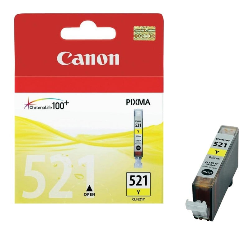 cartuccia canon cli-521y ink jet giallo (x) - serbatoio inchiostro