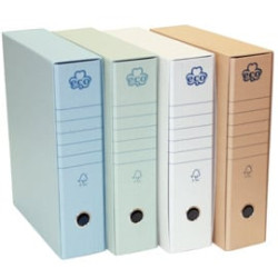 Registratore a leva brefiocart eco grigio dorso 8cm formato protocollo