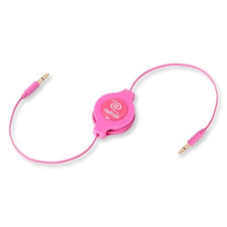 cavo jack retrak 3.5mm per mp3 rosa [eucable35pk]