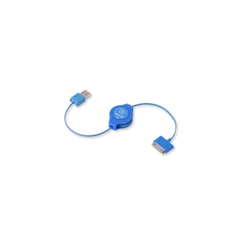 cavo retrak usb 2.0 per ipod e iphone blu [euipodusbbu]