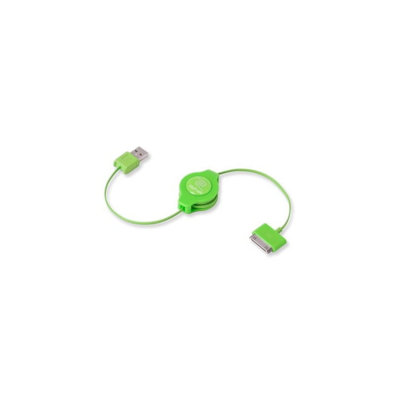 cavo retrak usb 2.0 per ipod e iphone verde [euipodusbgn]