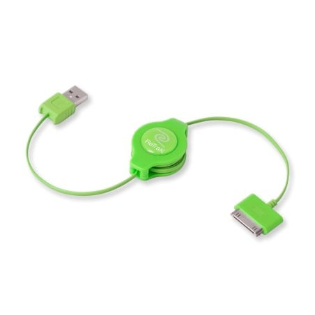 cavo retrak usb 2.0 per ipod e iphone verde [euipodusbgn]