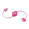 cavo retrak usb 2.0 per ipod e iphone rosa [euipodusbpk]
