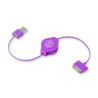 cavo retrak usb 2.0 per ipod e iphone viola [euipodusbrl]