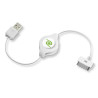 cavo retrak usb 2.0 per ipod e iphone bianco [euipodusbw]