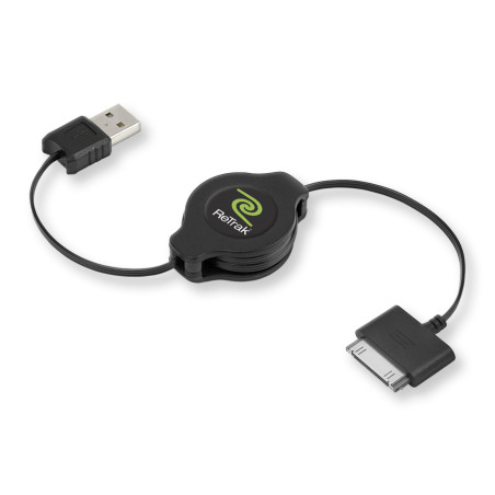 cavo retrak usb 2.0 per ipod e iphone nero [euipodusbb]