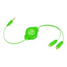 cavo jack retrak splitter verde [eucablesplgn]