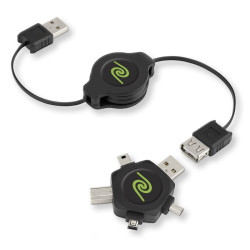 cavo retrak usb con multi adattore intercambiabile [eucablestar]