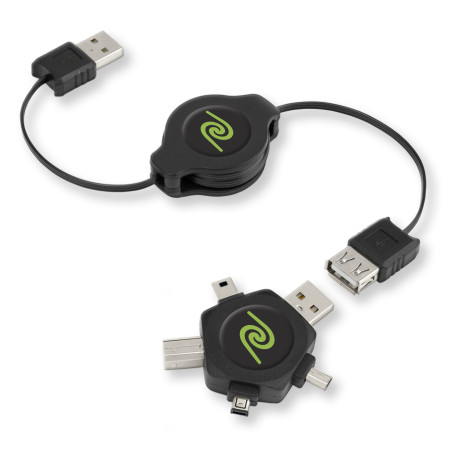 cavo retrak usb con multi adattore intercambiabile [eucablestar]