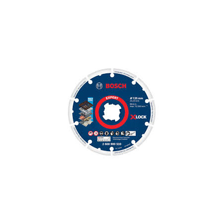 disco da taglio bosch x-lock 125x22.23mm [2608900533]