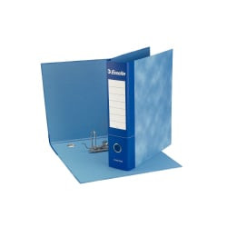 Registratore a leva esselte essential g73 blu dorso 8cm formato commerciale