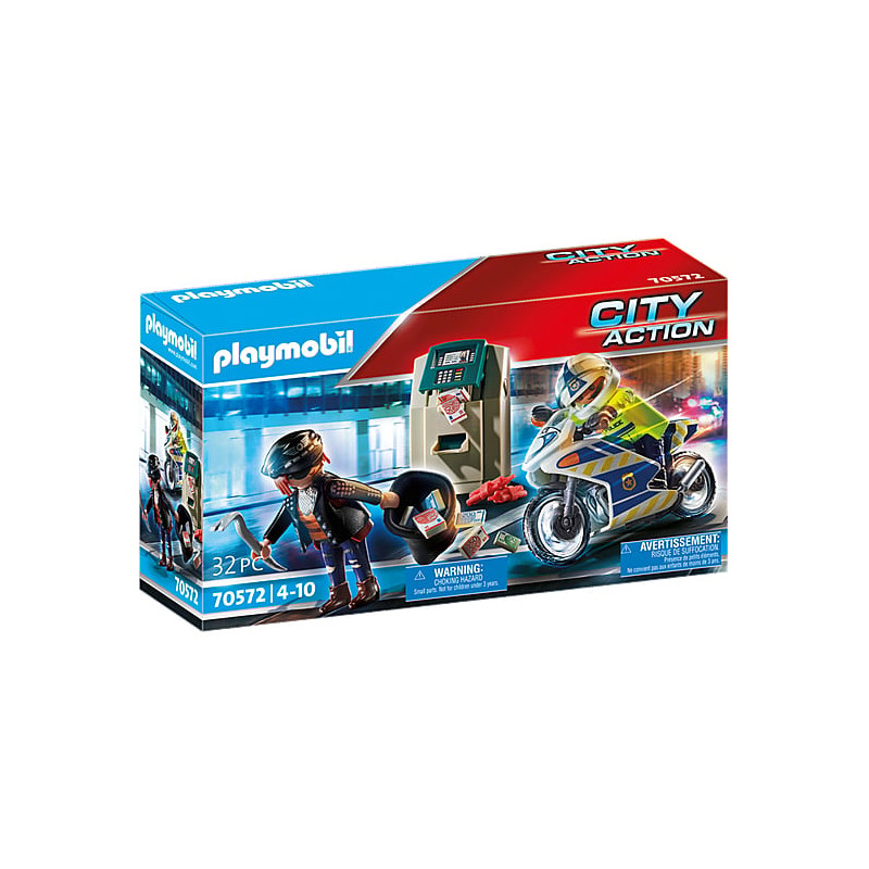 playmobil italia s.r.l moto della polizia: inseguimento di g [70572]