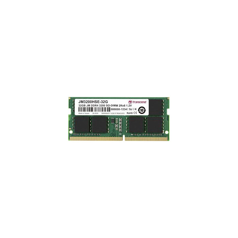 ram so-dimm ddr4 32gb transcend 200mhz 2rx8 2 x8 cl22 1.2v [jm3200hse-32g]