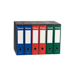 Registratore a leva esselte essential g73 rosso dorso 8cm formato