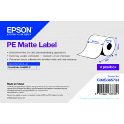 nastro etichettatrice epson 203mm x 55m bianco [c33s045733]