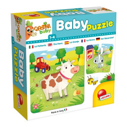 puzzle lisciani carotina baby - la fattoria