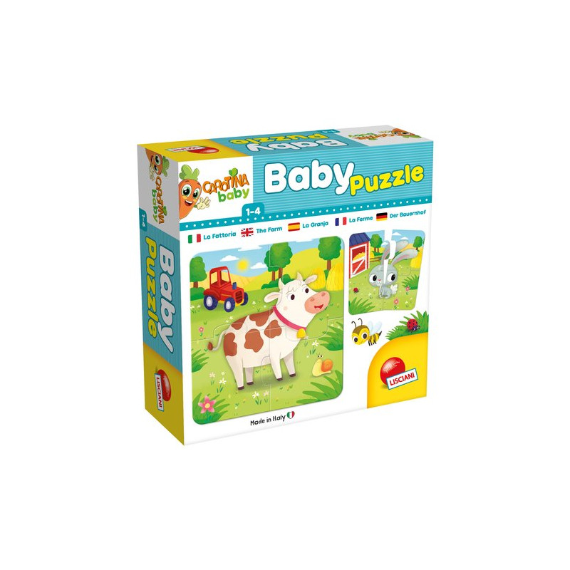 puzzle lisciani carotina baby - la fattoria