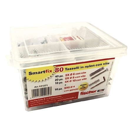 set tasselli fischer 80pz