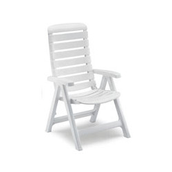 Poltrona scab in resina pieghevole cleopatra bianca 1125 [scab ]