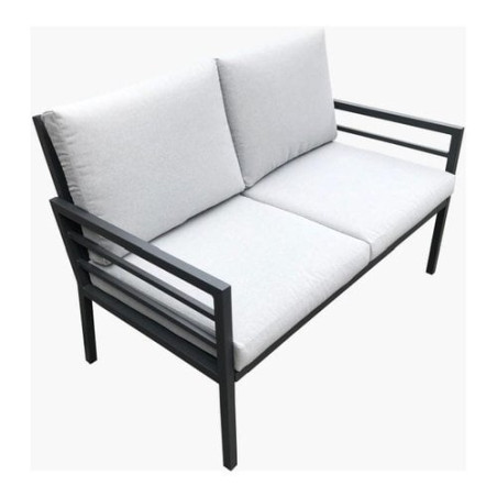 divano amicasa loren 2 posti alluminio grigio