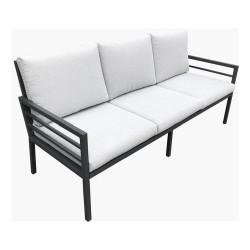 divano amicasa loren esterno 3 posti alluminio grigio scuro