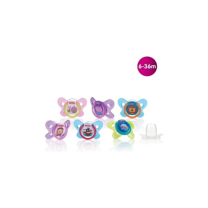 nuby - succhietto ovale a farfalla id5857mfs