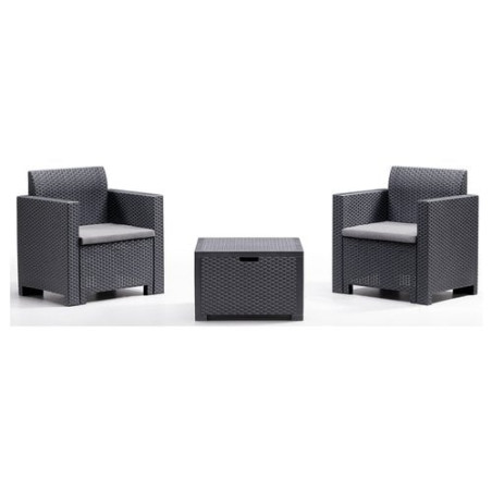 set giardino bica 9073.4 nebraska polipropilene antracite